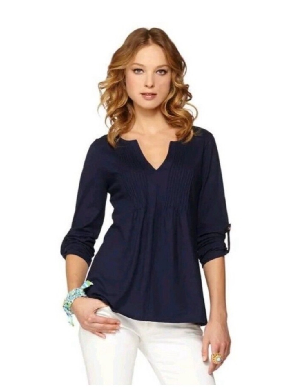 Lilly Pulitzer navy Braylen top XS